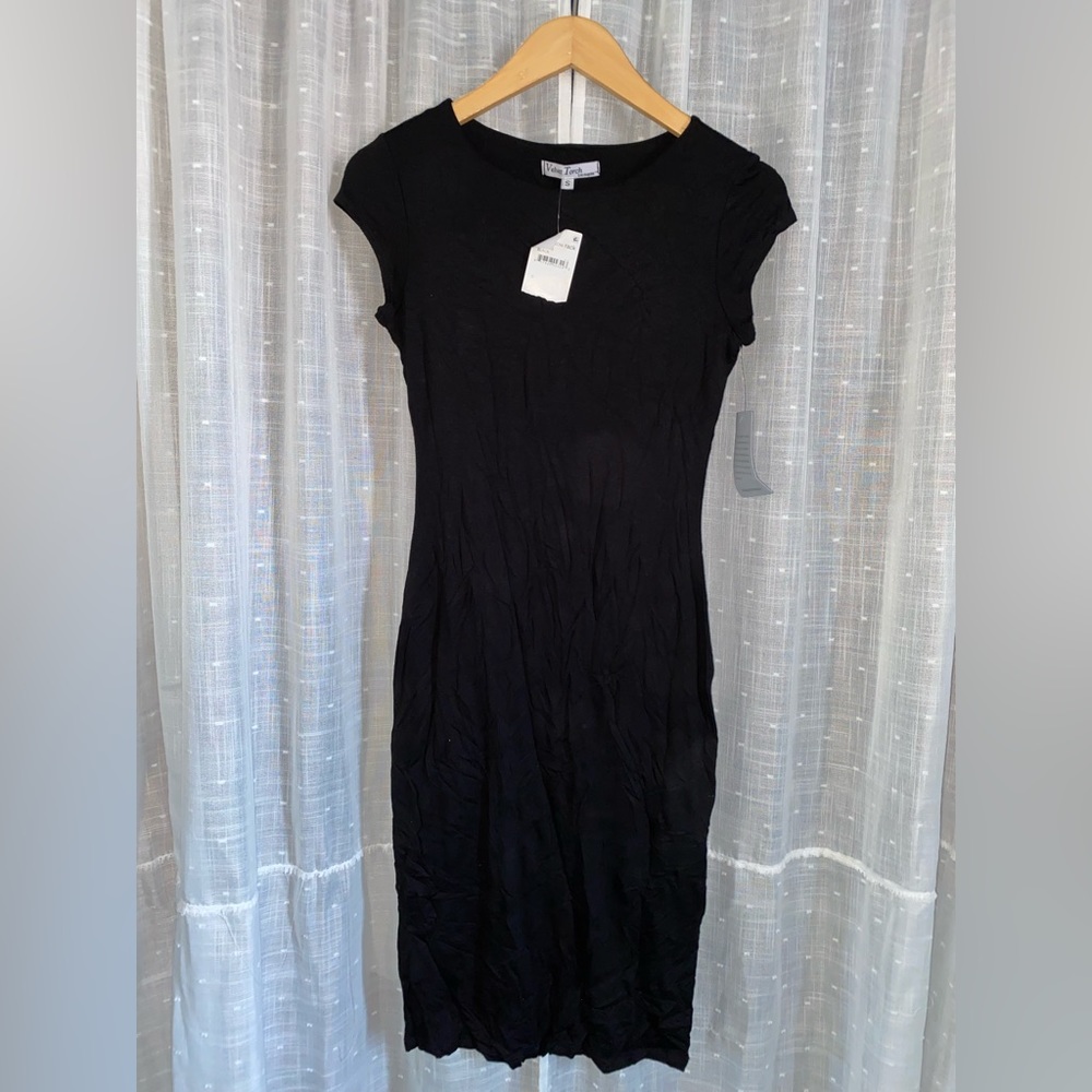 black midi dress NWT
